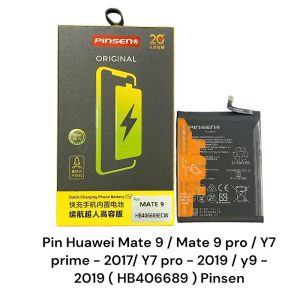 Pin Huawei Mate 9 / Mate 9 Pro / Y7 Prime - 2017 / Y7 Pro 2019 / Y9 2019 / HB396689ECW / HB406689ECW / 3900mAh ( Pinsen )