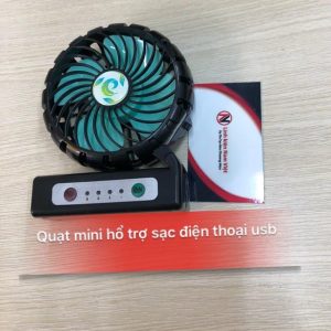 Quạt mini hỗ trợ sạc điện thoại