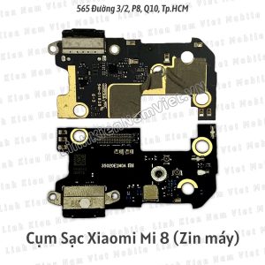 Cụm Chân Sạc Xiaomi Mi 8 (Zin máy)