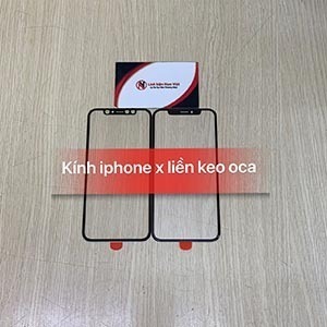 Mặt kính Iphone X / Iphone XS liền keo OCA Mặt kính Iphone X / Iphone XS liền keo OCA