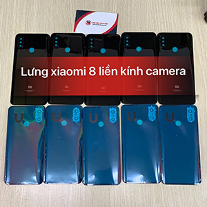 Nắp lưng liền kính Camera Xiaomi 8 Zin