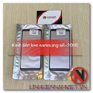 Kính liền keo OCA Samsung A8-2018