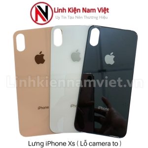 Lưng iphone Xs (Lổ cam to)