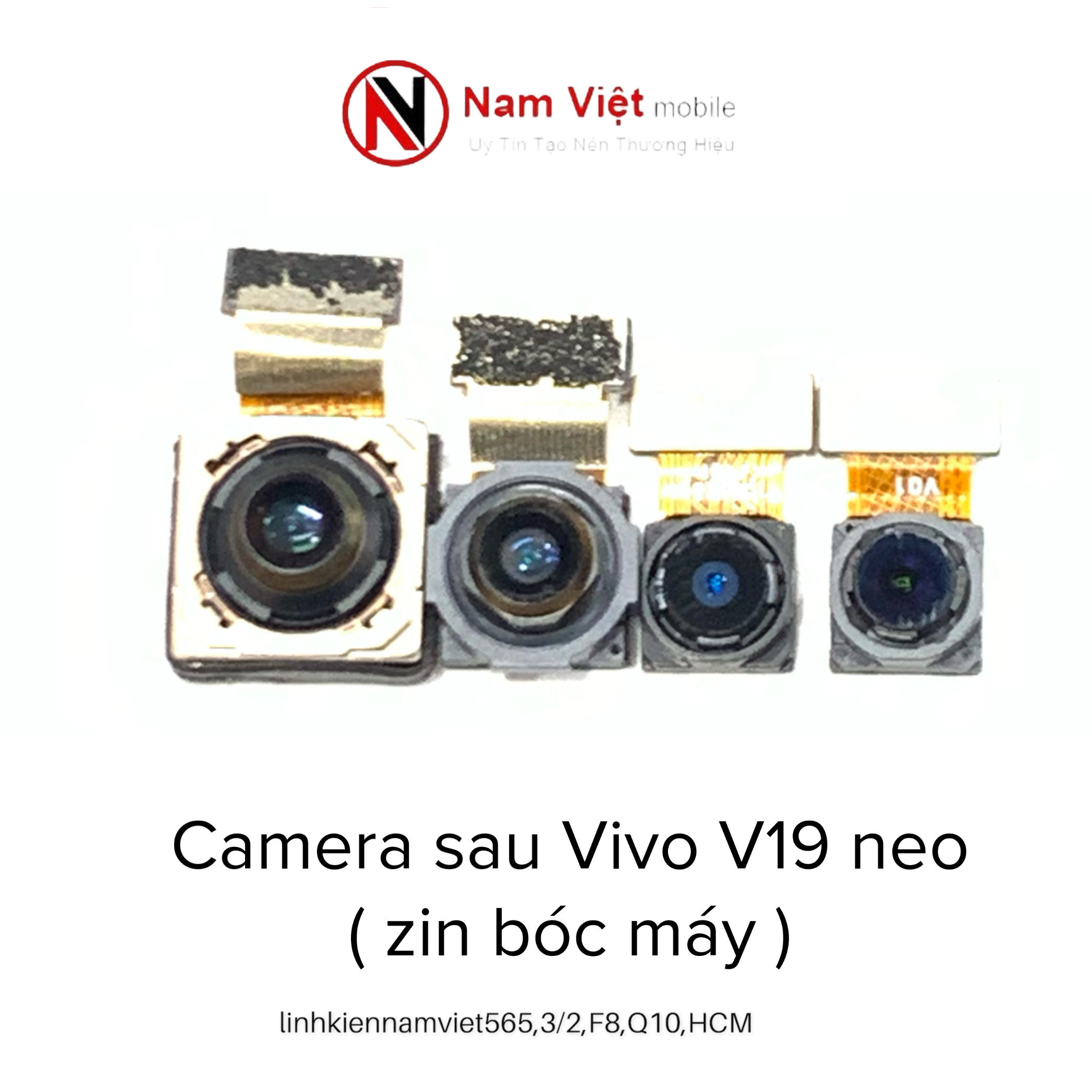 Camera sau Vivo V19 neo ( zin bóc máy ) bộ 4 cái