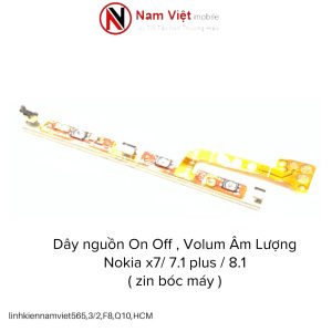 Dây nguồn On Off , Volum âm lượng Nokia X7 , 7.1 Plus . 8.1 ( zin bóc máy )