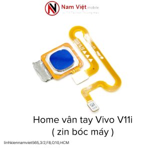 Home vân tay Vivo V11i ( zin bóc máy ) xanh