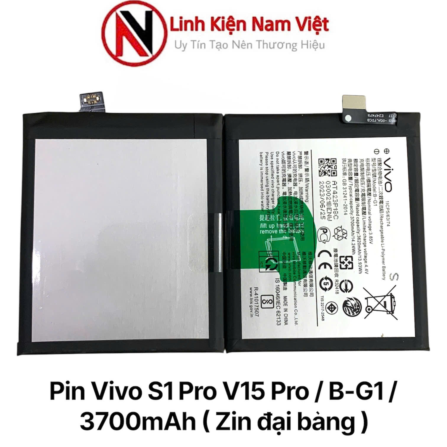 Pin Vivo S1 Pro V15 Pro / B-G1 / 3700mAh ( Zin đại bàng )