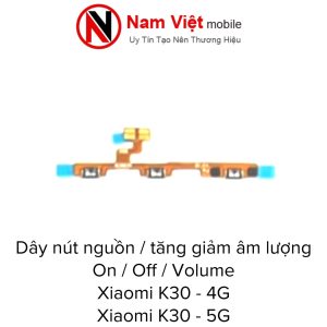 On/off nguồn / Volum âm lượng Xiaomi Redmi K30 4G / K30 5G ( Zin bóc máy )