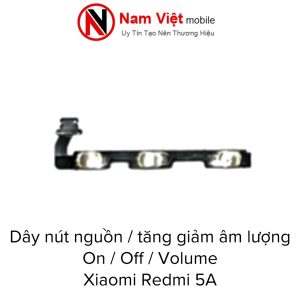 Dây Nút Nguồn On - Off / Volume Tăng Giảm Âm Lượng Xiaomi Redmi 5A