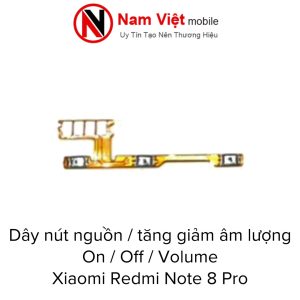 Dây Nút Nguồn On - Off / Volume Tăng Giảm Âm Lượng Xiaomi Redmi Note 8 Pro