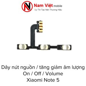 Dây Nút Nguồn On - Off / Volume Tăng Giảm Âm Lượng Xiaomi Note 5