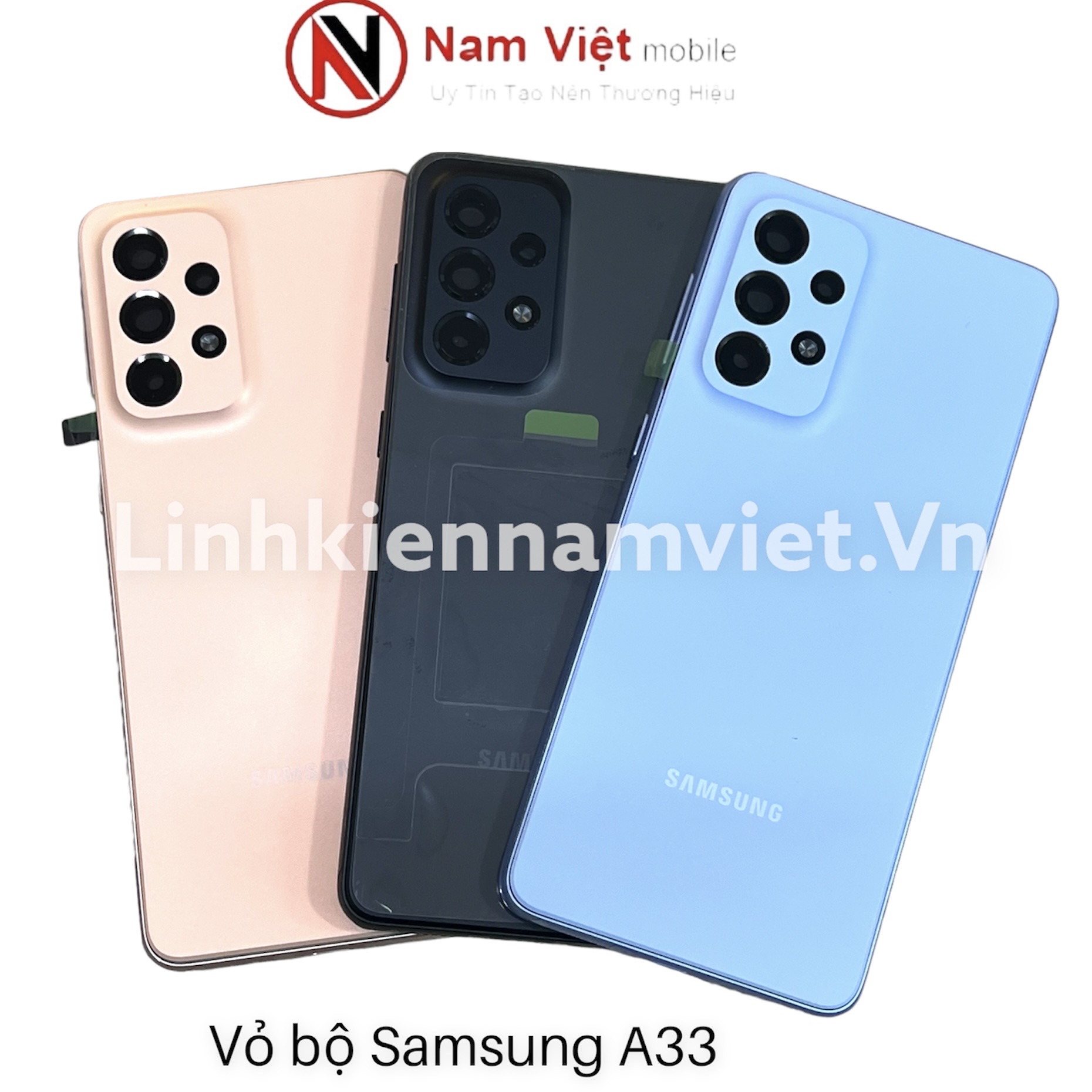 Vỏ bộ Samsung A33 ( kính camera, khay sim , bộ nút )