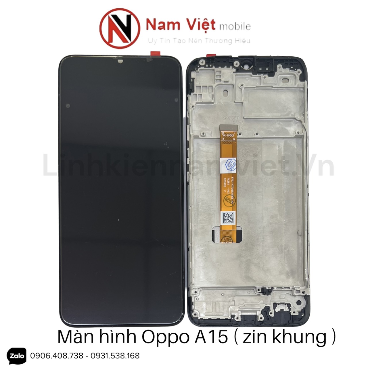 Màn hình Oppo A15 ( Zin Khung )