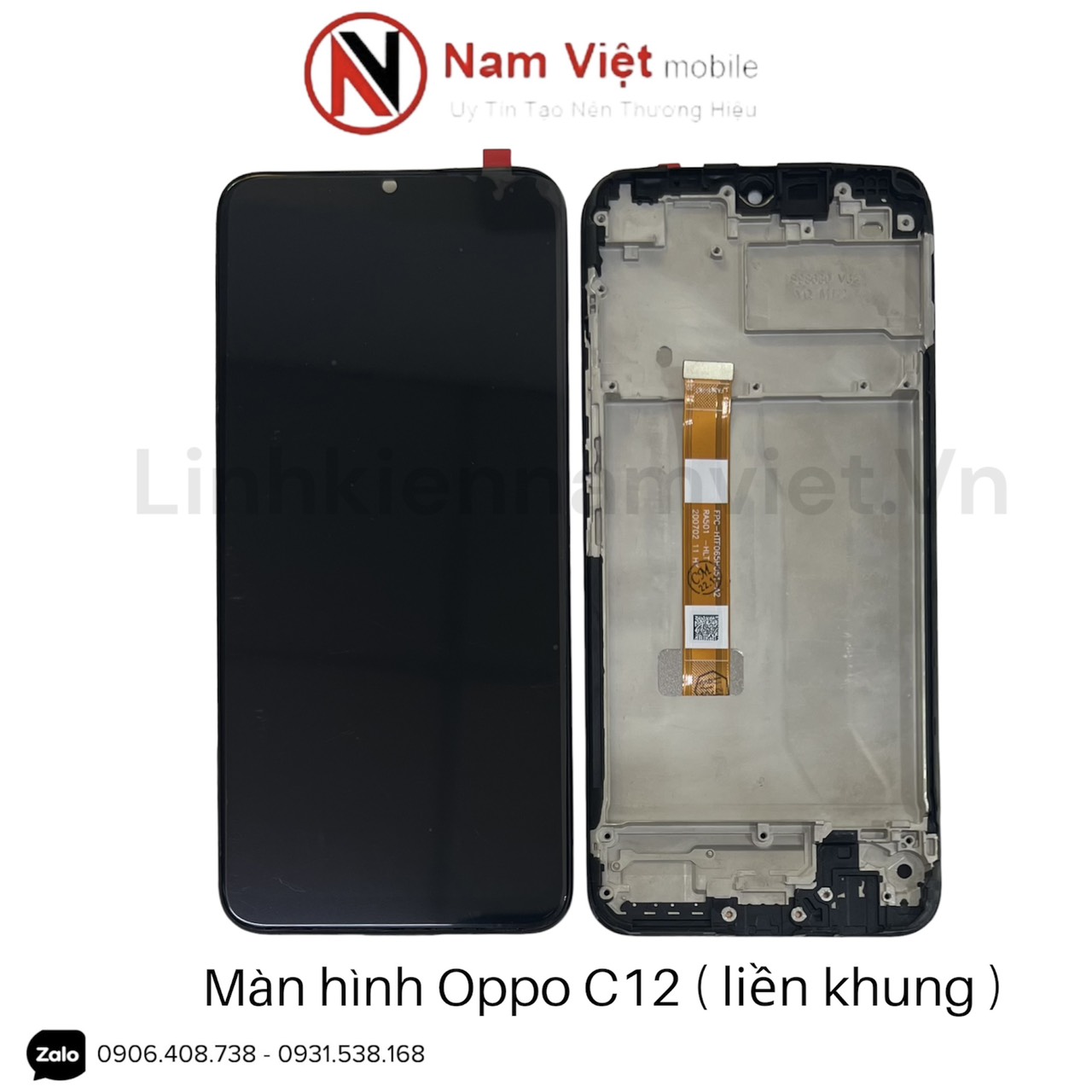 Màn hinh Oppo Realme C11 / C12 / C15 / C25 / C12y / (Zin khung) den