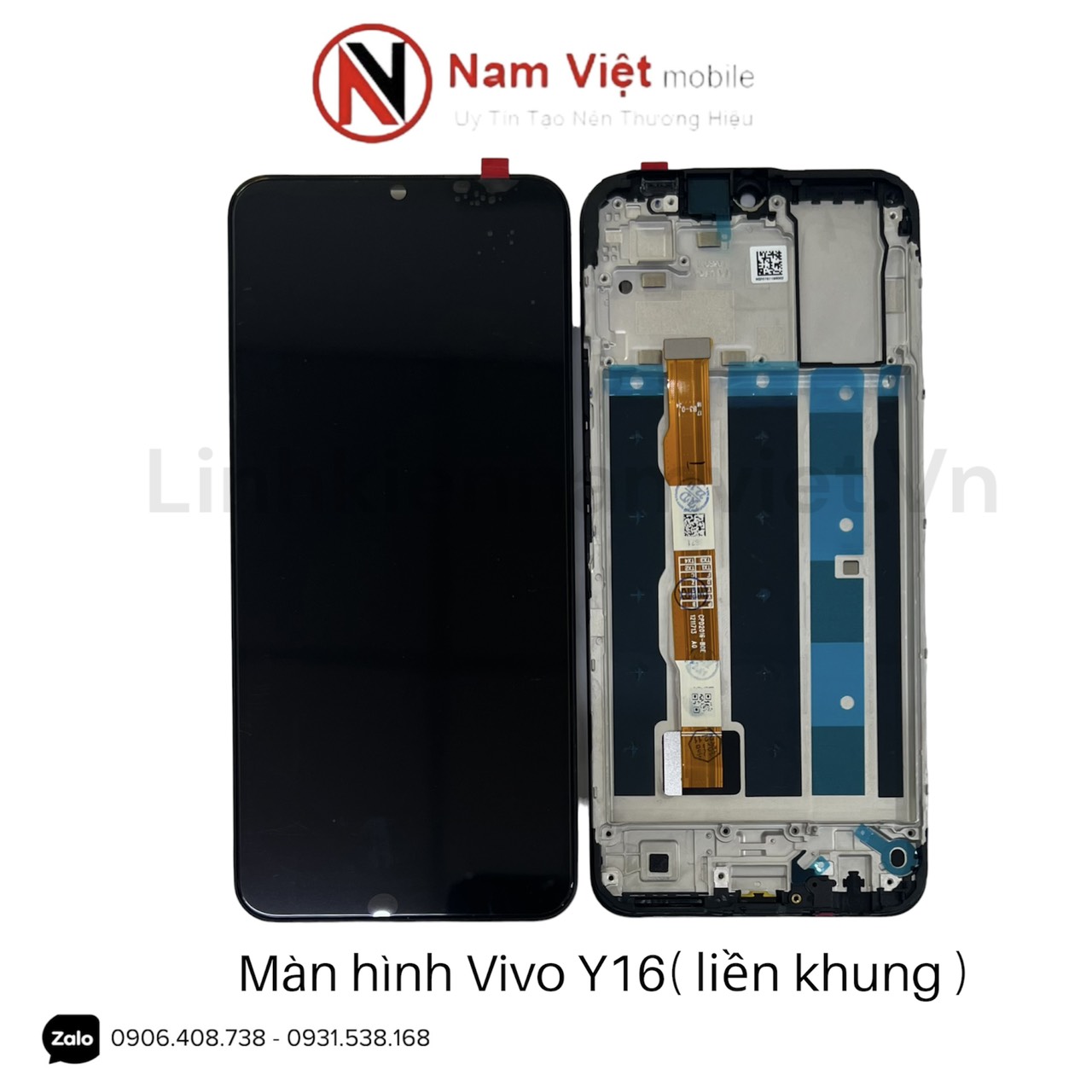 Màn hình Vivo Y16 (Zin khung) đen
