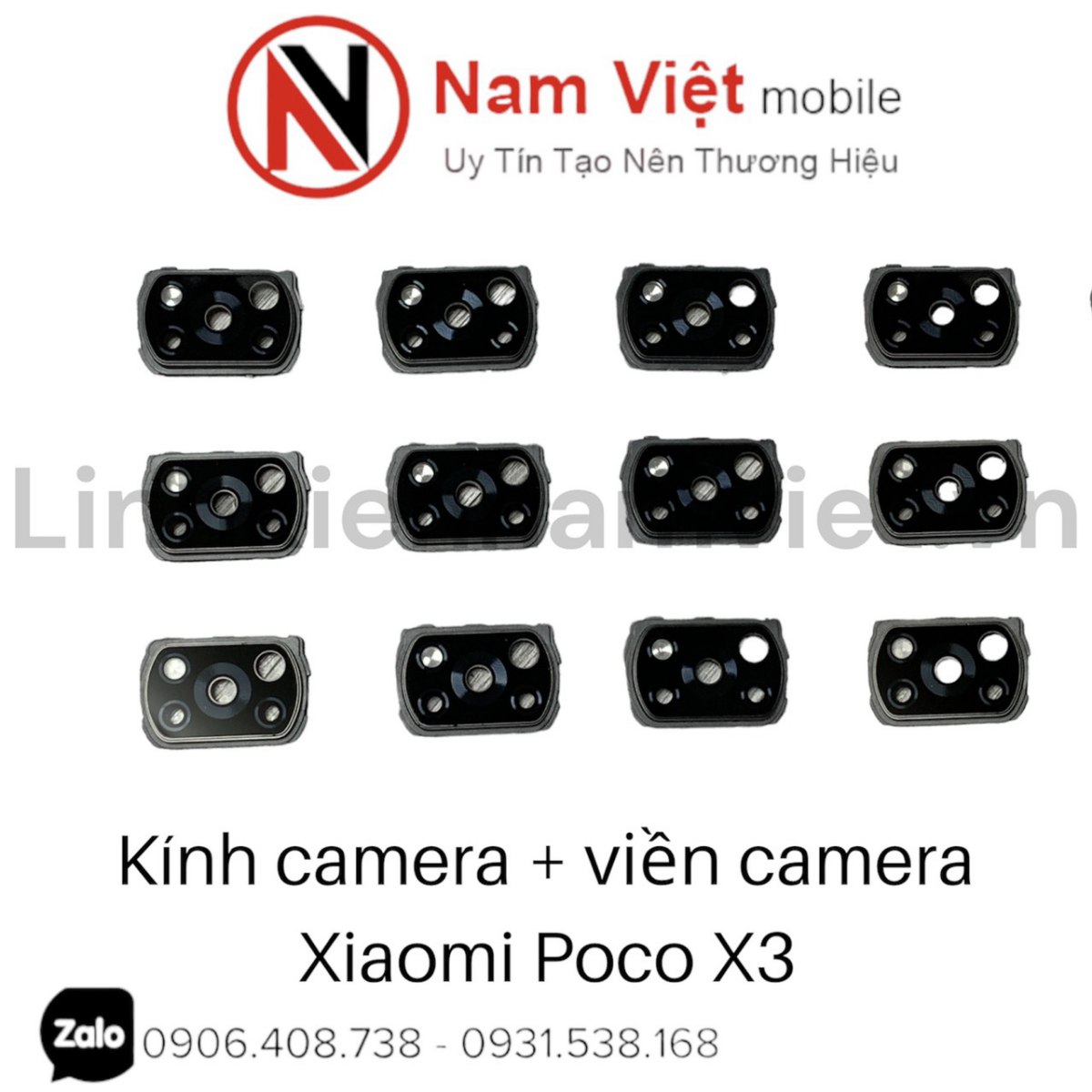 Kính camera + viền camera Xiaomi Poco X3_linhkiennamviet