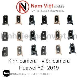 Kính camera + viền camera Huawei Y9 - 2019