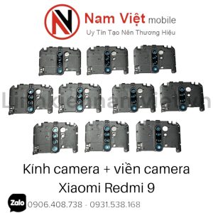 Kính camera + viền camera Xiaomi Redmi 9