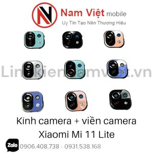 Kính camera + viền camera Xiaomi Mi 11 lite