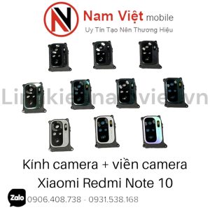 Kính camera + viền camera Xiaomi Redmi Note 10