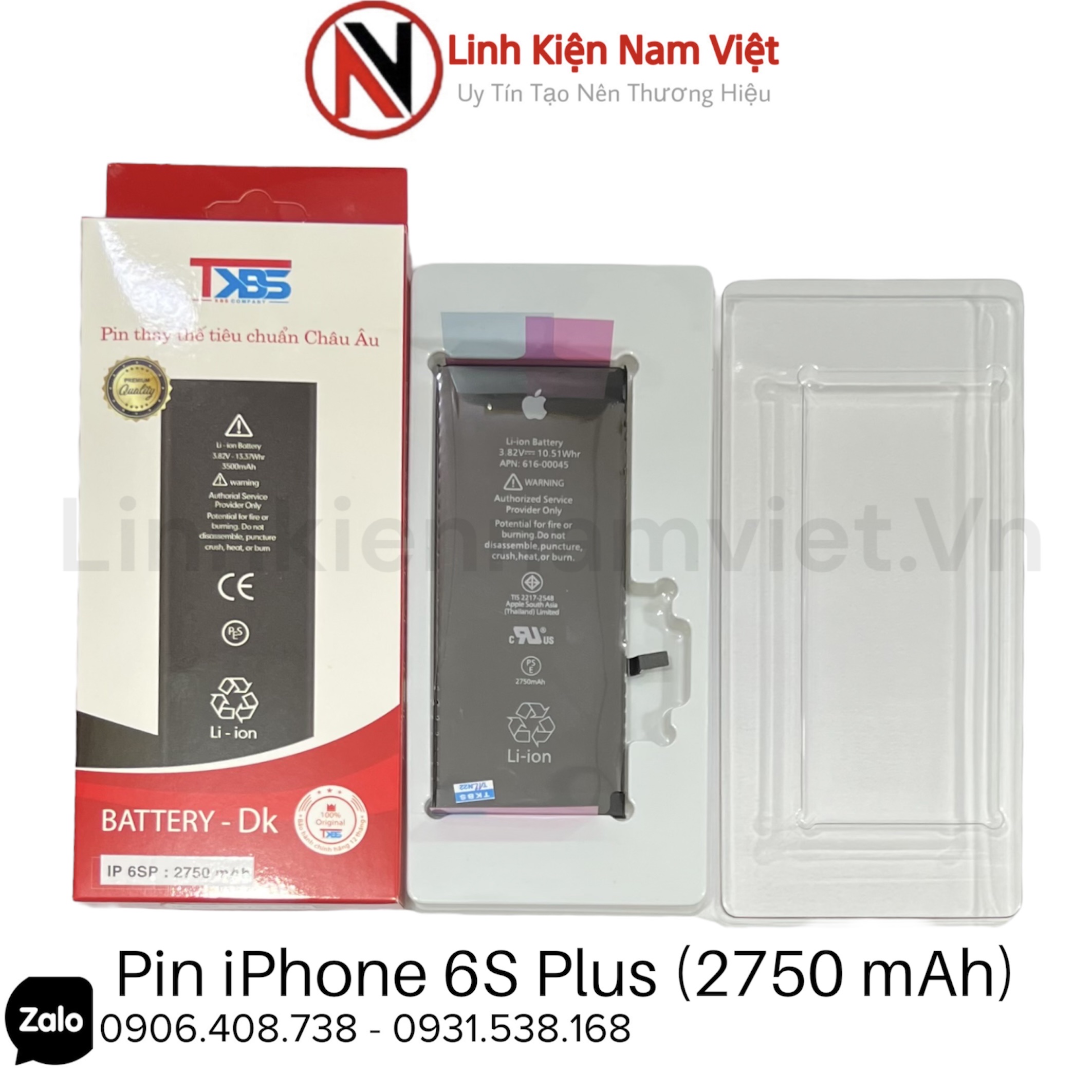 Thay pin iPhone 6S Plus chính hãng Vmas - Sửa Táo Nhanh