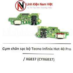 Cụm chân sạc bộ Tecno infinix Hot 40 Pro_linhkiennamviet