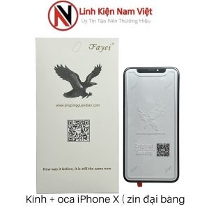 Kính liền keo iPhone X / Xs (Zin mã đại bàng)