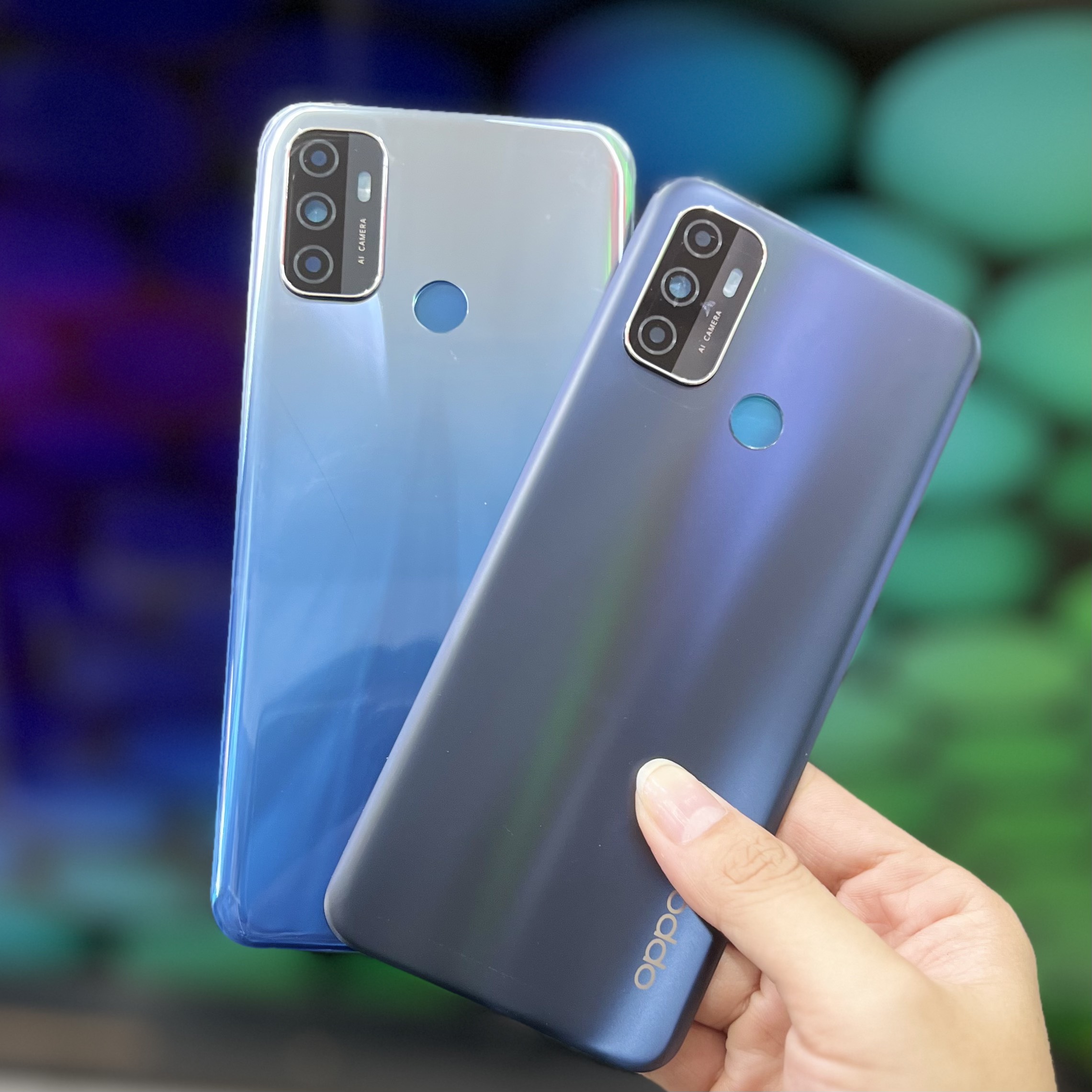 Lưng + Kính Camera Oppo A53 (Đen)