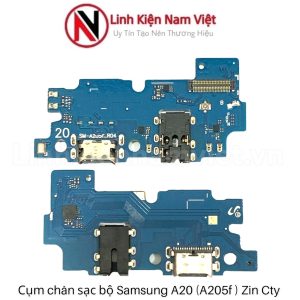Cụm chân sạc bộ Samsung A20 / A205f (Zin)
