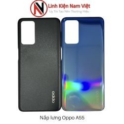 Lưng Oppo A55 – 4G / A54 ( Ko kính cam) đen