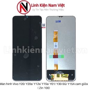Màn hình Vivo Y20 / Y20s / Y12s / Y15s / Y01 / Y30-5G / Y15A cam giữa (Zin new hãng)