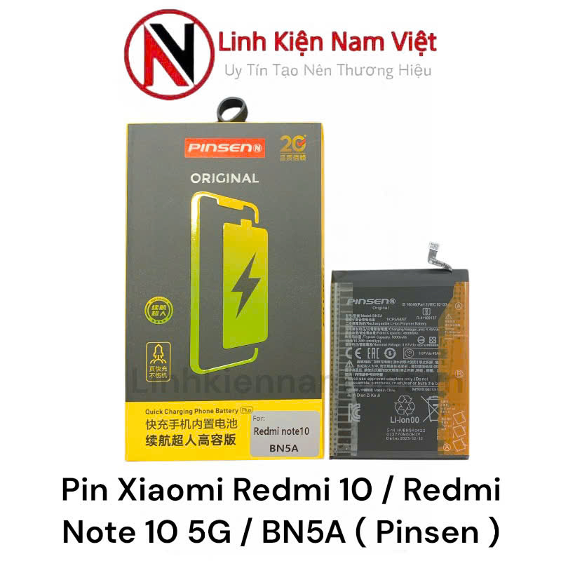 Pin Xiaomi Redmi 10 / Redmi Note 10 5G / BN5A 4920mAh ( Pinsen )