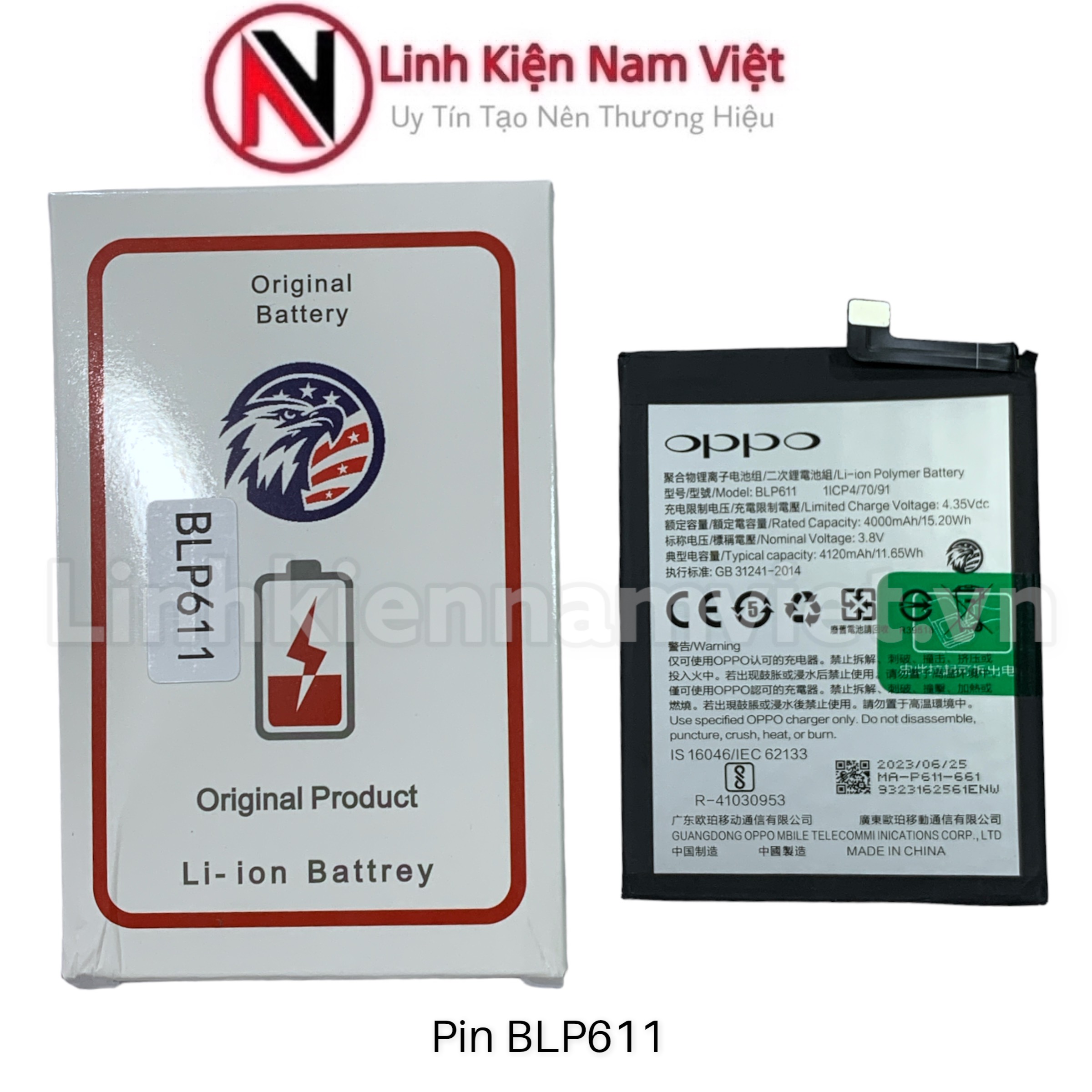 Pin Oppo F7 / A3 (Zin đại bàng Dung lượng chuẩn 3500mAh (BLP661)