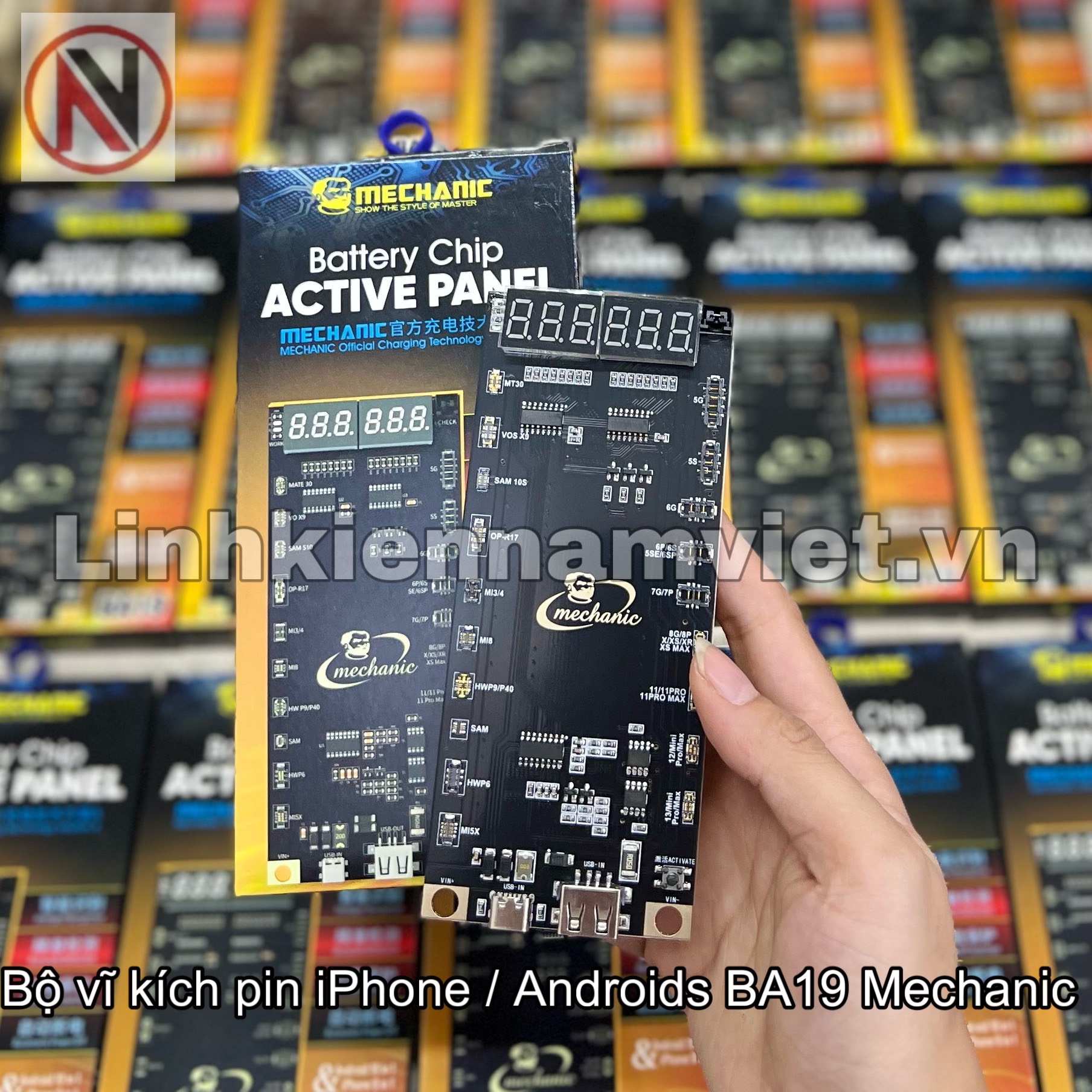 Bộ vỉ kích pin (iP 5G đến 14 pro Max + Androi Samsung, Xiaomi, Oppo, Huawei, Vivo (Ba19 Mechanic)