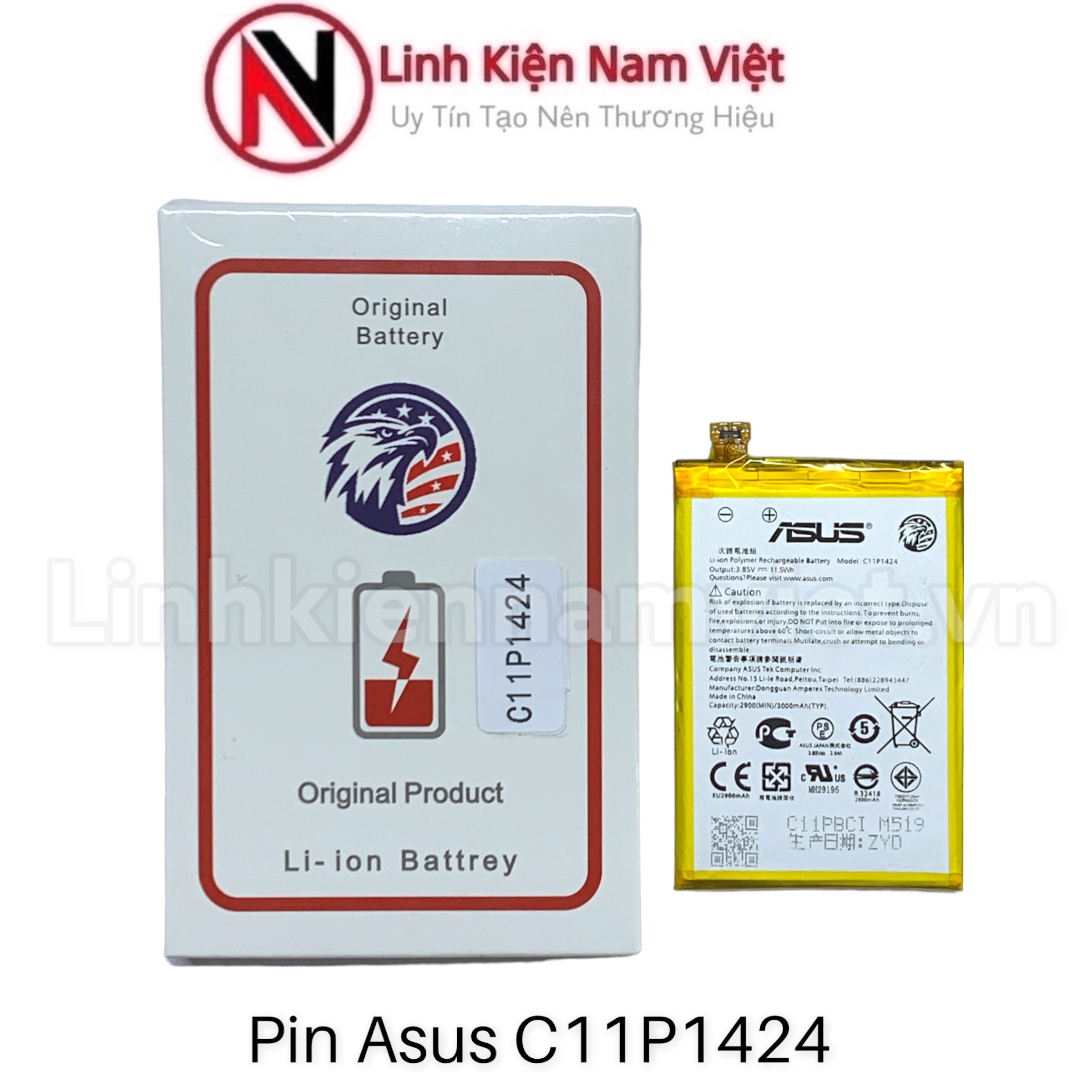 Pin Zen 2 5.5 / Z008D / Z00AD (Dung lượng chuẩn đại bàng 3000mAh (C11P1424)