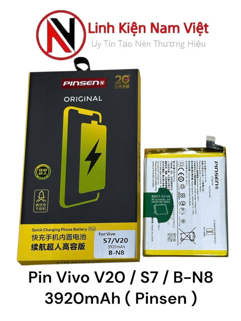 Pin Vivo V20 / S7 / B-N8- 3920mAh ( Pinsen )