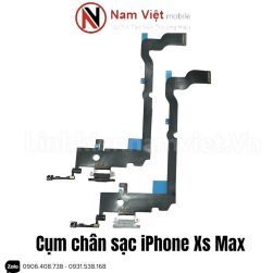 Cụm dây chân sạc Iphone XS Max zin_linhkiennamviet