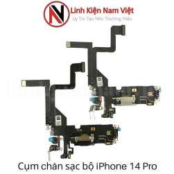 Cụm chân sac iPhone 14 Pro (Zin) đen