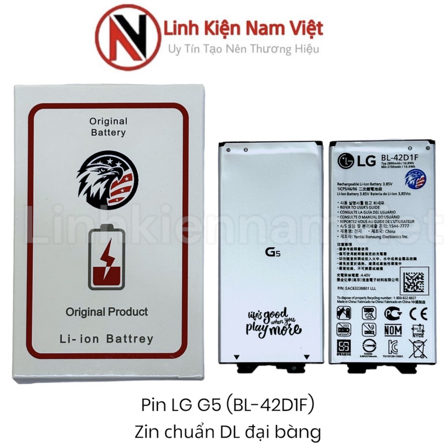 Pin LG G5 / BL-42D1F 2800mAh ( Zin Đại Bàng )