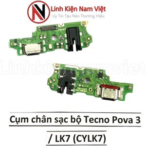 Cụm chân sạc bộ Tecno Pova 3 / LF7 (CYLF7)