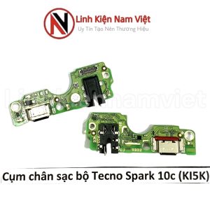 Cụm chân sạc bộ Tecno Spark 10C (Ki5K)
