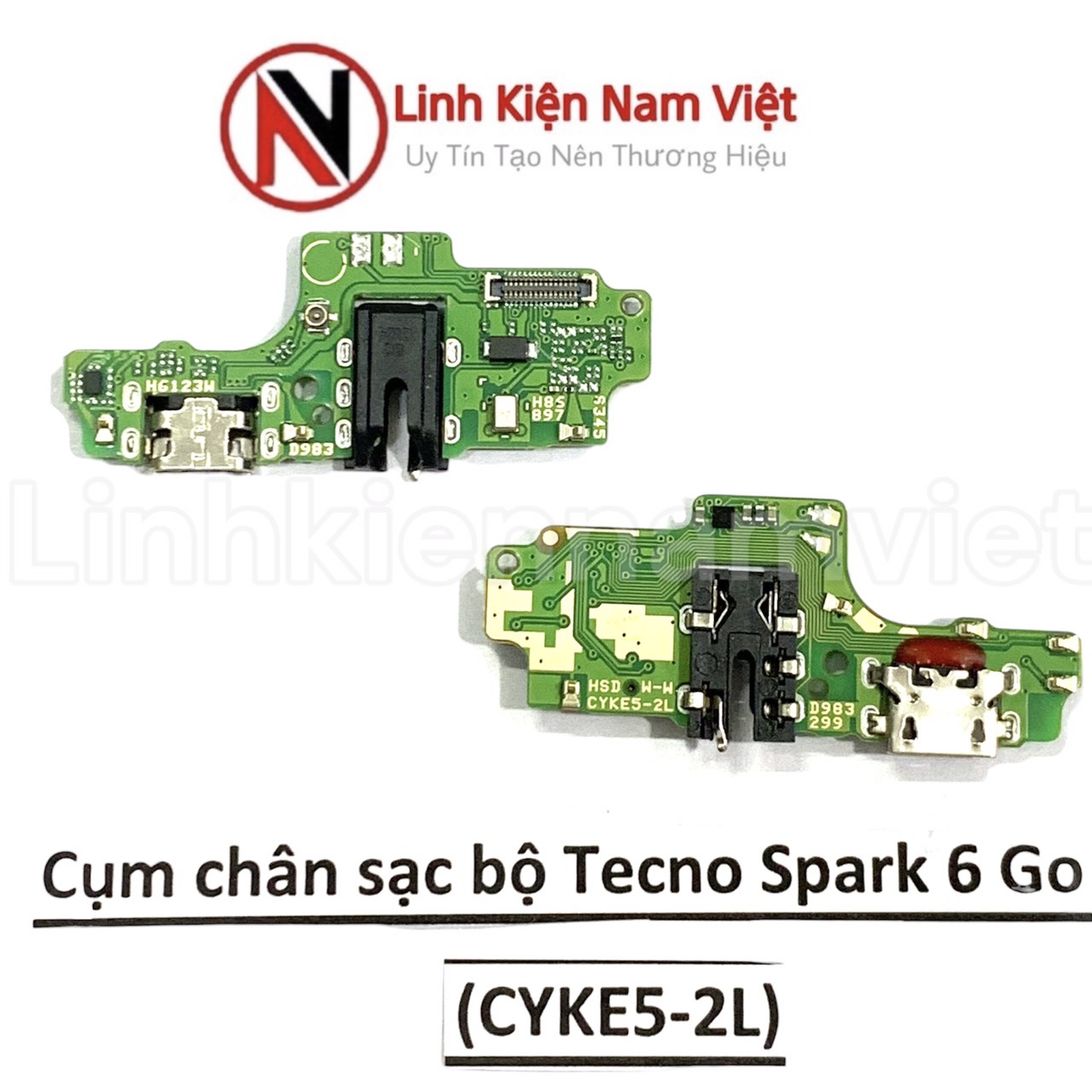 Cụm chân sạc bộ Tecno Spark 6 Go (CYKE5-2L)