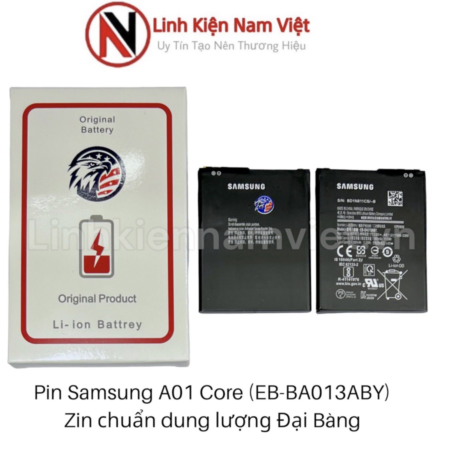 Pin Samsung A01 Core / A013 / EB-BA013ABY 3000mAh ( Zin đại bàng )