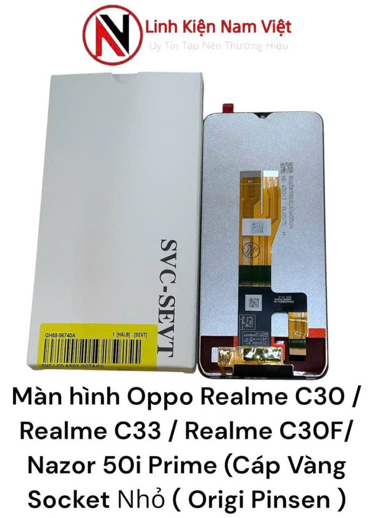 Màn hình Oppo Realme C30 / Realme C33 / Realme C30F/ Nazor 50i Prime ( Origi Pinsen ) Cáp Vàng Socket Nhỏ