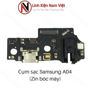 Cụm chân sạc bộ Samsung A04 Zin máy