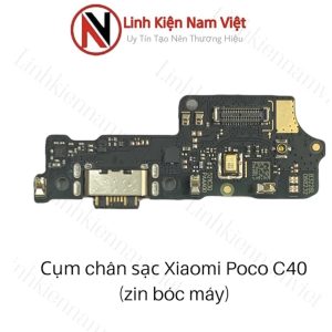 Cụm chân sạc bộ Xiaomi Poco C40 / Redmi 10C ( Zin máy )
