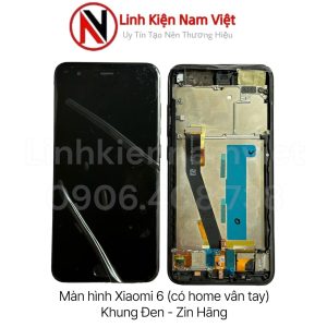 Màn hinh Xiaomi 6 (Có home vân tay (Zin hãng) Khung đen