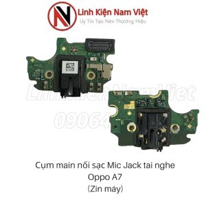 cụm main nối mic jack tai nghe oppo a7 zin máy