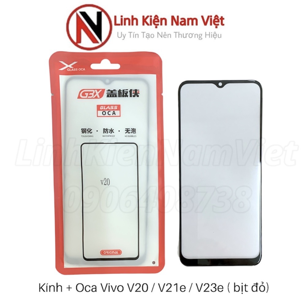 Kính + Oca Vivo V20 / V21e / V23e (Bịch Đỏ)