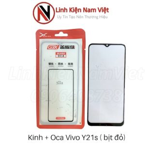 Kính + Oca Vivo Y20 / Y16 / Y20s / Y12s / Y21s / Y3s / Y21 - 2021 / Y15s / Y15a (Bịch Đỏ)